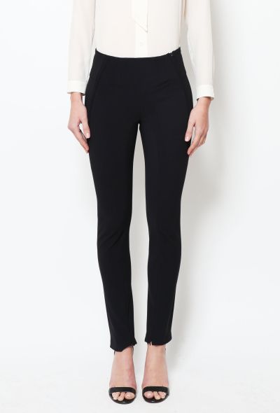                             Fitted Scuba Zip Trousers - 2