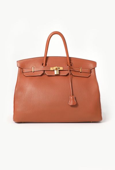 Hermès '90s Brique Clémence Birkin 40 - 1