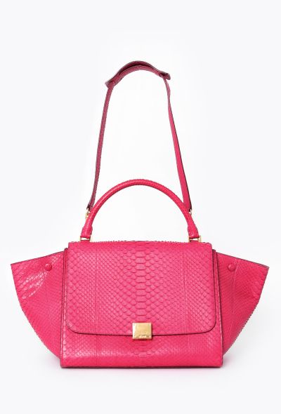 Céline Fuchsia Python Trapeze Bag - 2 Céline Fuchsia Python Trapeze Bag - 2