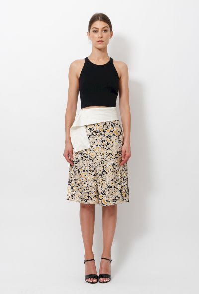                             Spring 2015 Daisy Print Skirt - 1