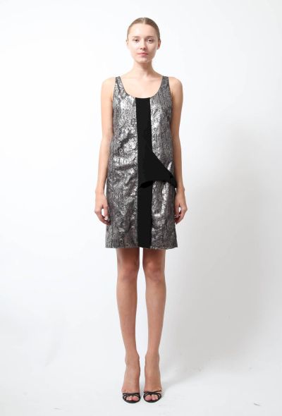                                         2010 Metallic Lace Dress-1