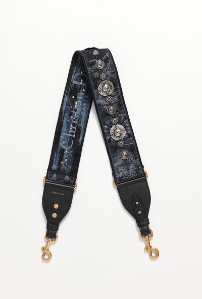 Dior Navy Printed Bag Strap - 1 Dior Navy Printed Bag Strap - 1