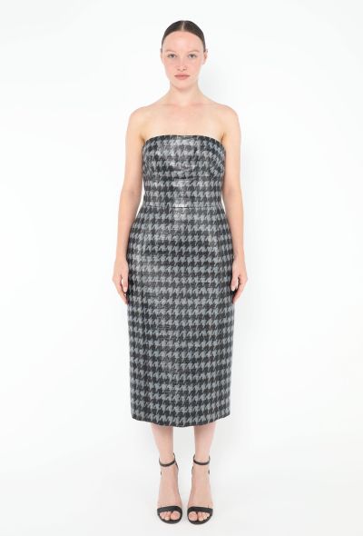 Dior Lamé Herringbone Bustier Dress - 1 Dior Lamé Herringbone Bustier Dress - 1