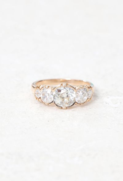                             18k Rose Gold & Diamond Ring - 1