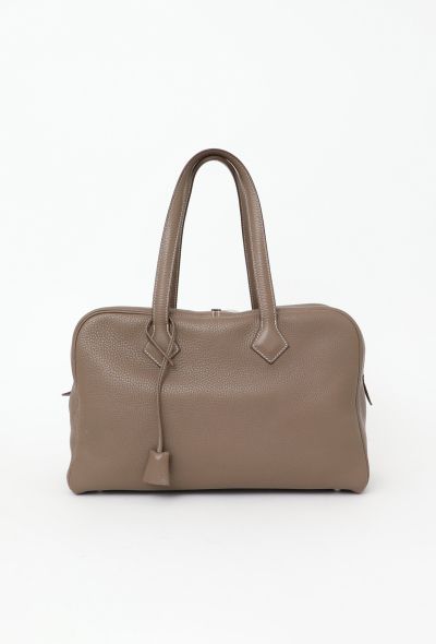 Hermès Etoupe Clemence Victoria Bag - 1