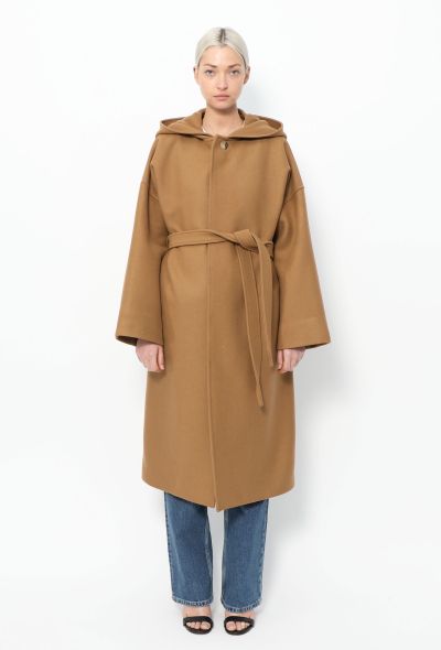 Céline 2021 Cashmere Hooded Belted Coat - 1