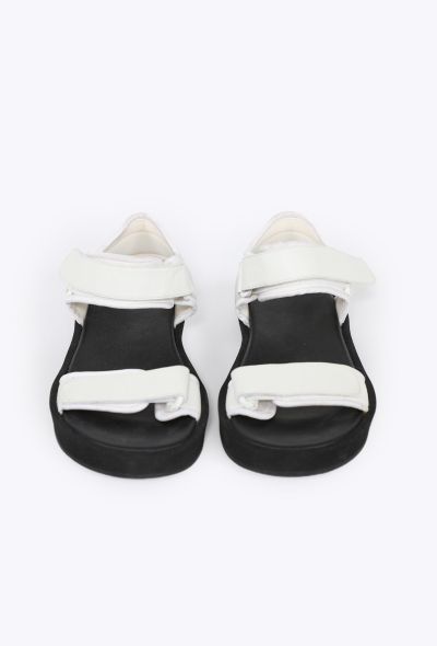 The Row 2020 Leather Hook-and-Loop Sandals - 2