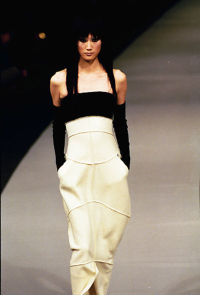                             F/W 1999 Bicolor Bustier Dress - 2