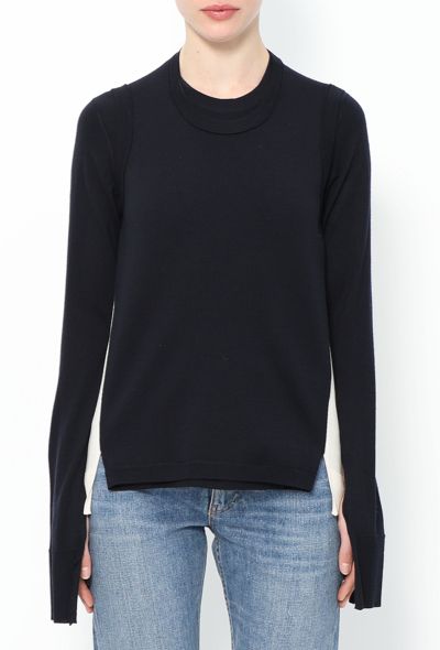 Céline 2015 Trompe l'Oeil Bicolor Sweater - 2