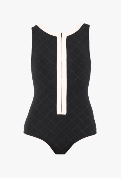 Chanel 2014 Quilted Zip Swimsuit - 1