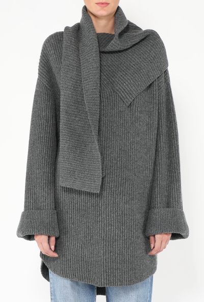 Toteme F/W 2024 Draped Scarf Sweater - 1