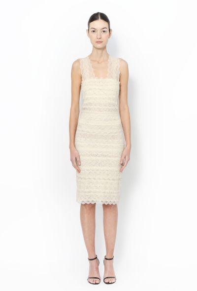 Alexander McQueen F/W 2002 'Supercalifragilistic' Ivory Lace Dress - 1