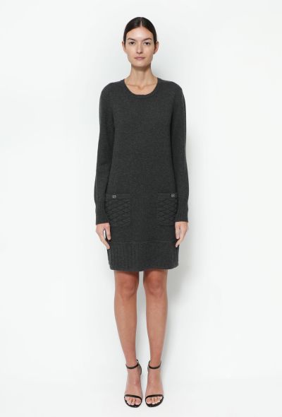                             Cashmere 'CC' Quilted Dress