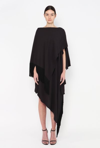Balenciaga Asymmetrical Tassel Trim Ensemble - 1 Balenciaga Asymmetrical Tassel Trim Ensemble - 1