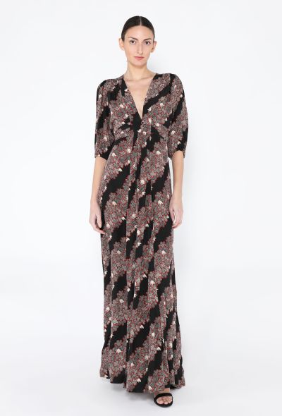 Ossie Clark '70s Printed Rayon Dress - 1