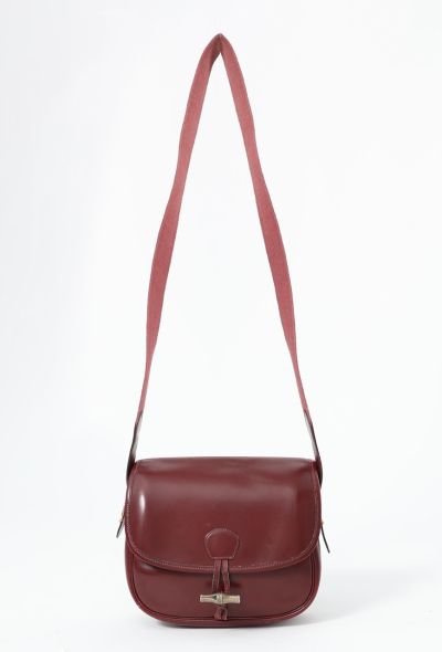 Hermès '80s Bordeaux Box Duffle Bamboo Bag - 1