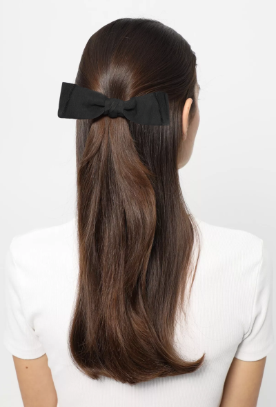 Chanel '70s Grosgrain Bow Hairclip - 1 Chanel '70s Grosgrain Bow Hairclip - 1