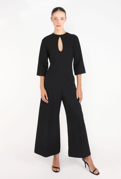 Gucci Patent Trim Flared Jumpsuit - 2