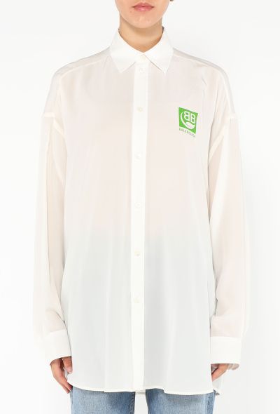 Balenciaga 2019 Printed Silk Tunic - 1