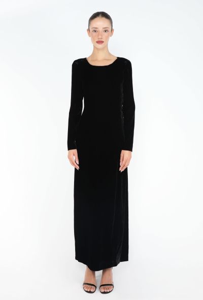 Emporio Armani '90s Velvet Sheath Dress - 1