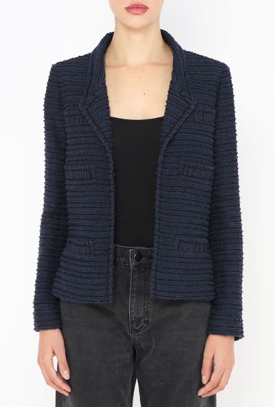 Chanel Bouclé Notched Jacket - 1 Chanel Bouclé Notched Jacket - 1