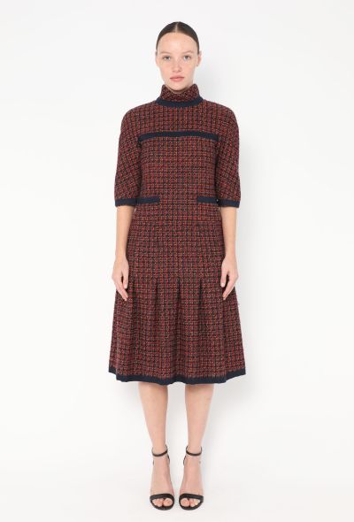 Chanel F/W 2015 Fluted Tweed Dress - 1 Chanel F/W 2015 Fluted Tweed Dress - 1