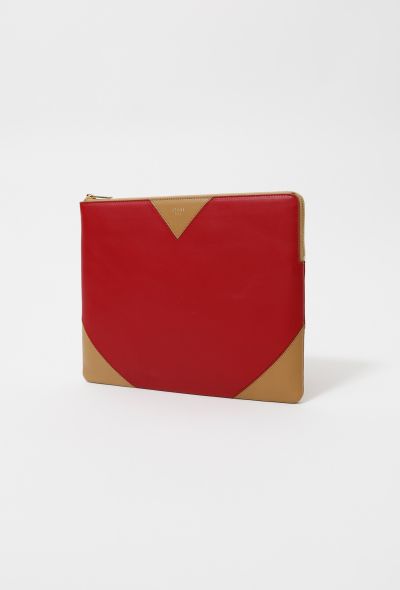                             Red Bicolor Clutch - 2