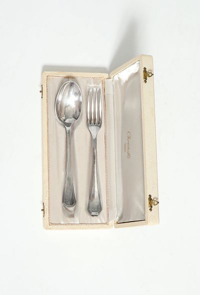                             Christofle '50s Silver 2-piece Cutlery Set