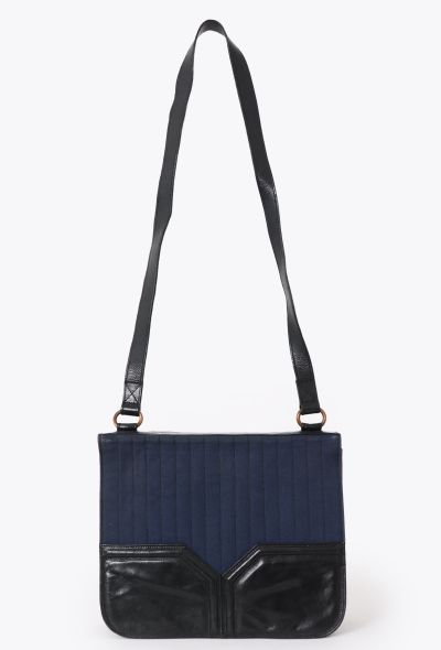 Saint Laurent Vintage Canvas & Leather Bag - 1 Saint Laurent Vintage Canvas & Leather Bag - 1