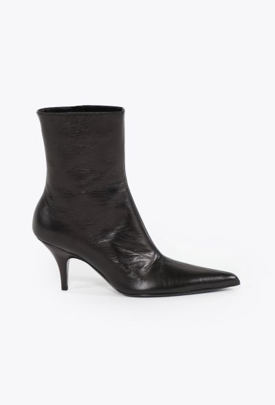 The Row F/W 2023 Leather Sling Booties - 1 The Row F/W 2023 Leather Sling Booties - 1