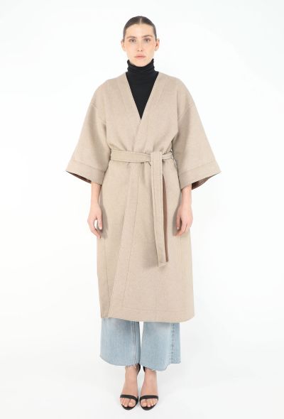 Céline Cashmere Belted Wrap Coat - 1