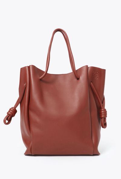 Loewe F/W 2021 Medium Flamenco Tote Bag - Rust - 1