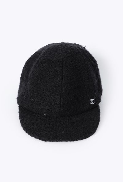 Chanel Tweed Sequin Newsboy Cap - 2