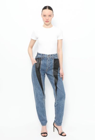 Céline 2019 Leather Trim Jeans - 1