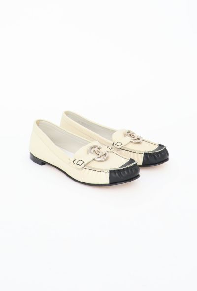 Chanel Leather 'CC' Moccasins - 2