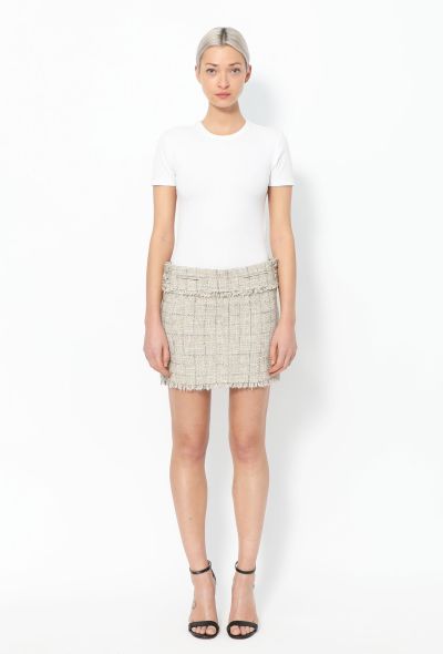 Chanel S/S 2010 Lamé Tweed Skirt - 1