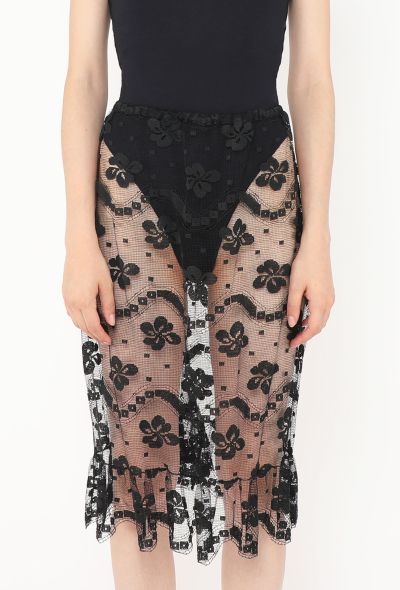 Chloé Vintage Floral Lace Skirt - 2 Chloé Vintage Floral Lace Skirt - 2