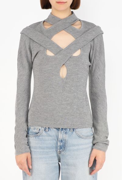 Alexander McQueen Cut-Out Ribbed Top, 2001 - 1