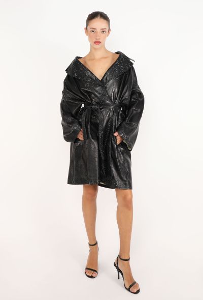 Alaïa Perforated Leather Trench Coat, S/S 1989 - 1