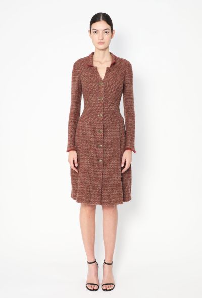 Chanel 1998 Pleated Tweed 'CC' Dress - 1