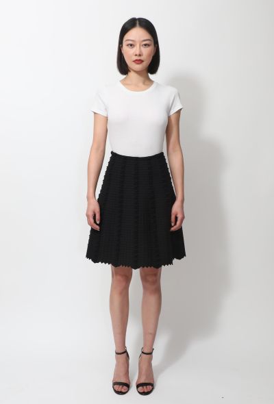                             Geometric Textured Skirt - 1