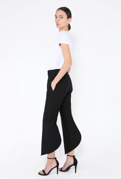 Bottega Veneta S/S 2023 Cotton Curved Hem Trousers - 1