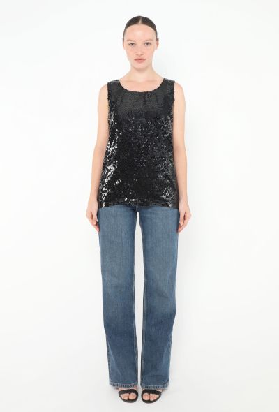 Saint Laurent 1992 Sequin Tank Top - 2 Saint Laurent 1992 Sequin Tank Top - 2