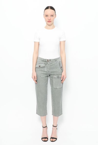 Chanel 2002 Cargo Cropped Jeans - 1