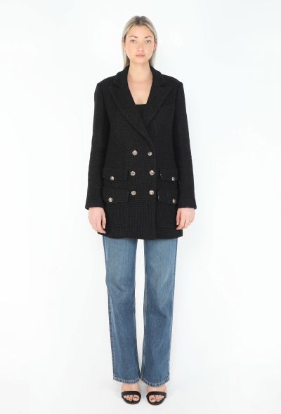 Chanel 2021 Double-Breasted 'CC' Tweed Blazer - 2