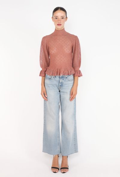 Chloé Crochet Lurex Blouse, 2026 - 2