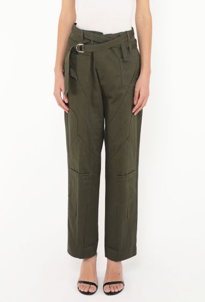 Balenciaga 2016 Patchwork Belted Cargo Pants - 2