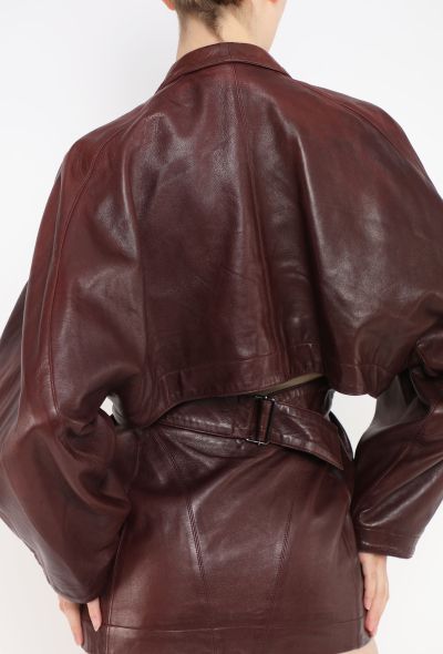 Alaïa RARE 1986 Cinched Leather Jacket - 2 Alaïa RARE 1986 Cinched Leather Jacket - 2