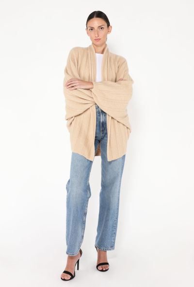 Loro Piana Cocooning Cashmere and Silk Bouclé Cardigan - 1