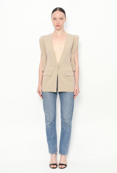 Maison Margiela Plunging Crêpe Blazer - 2 Maison Margiela Plunging Crêpe Blazer - 2